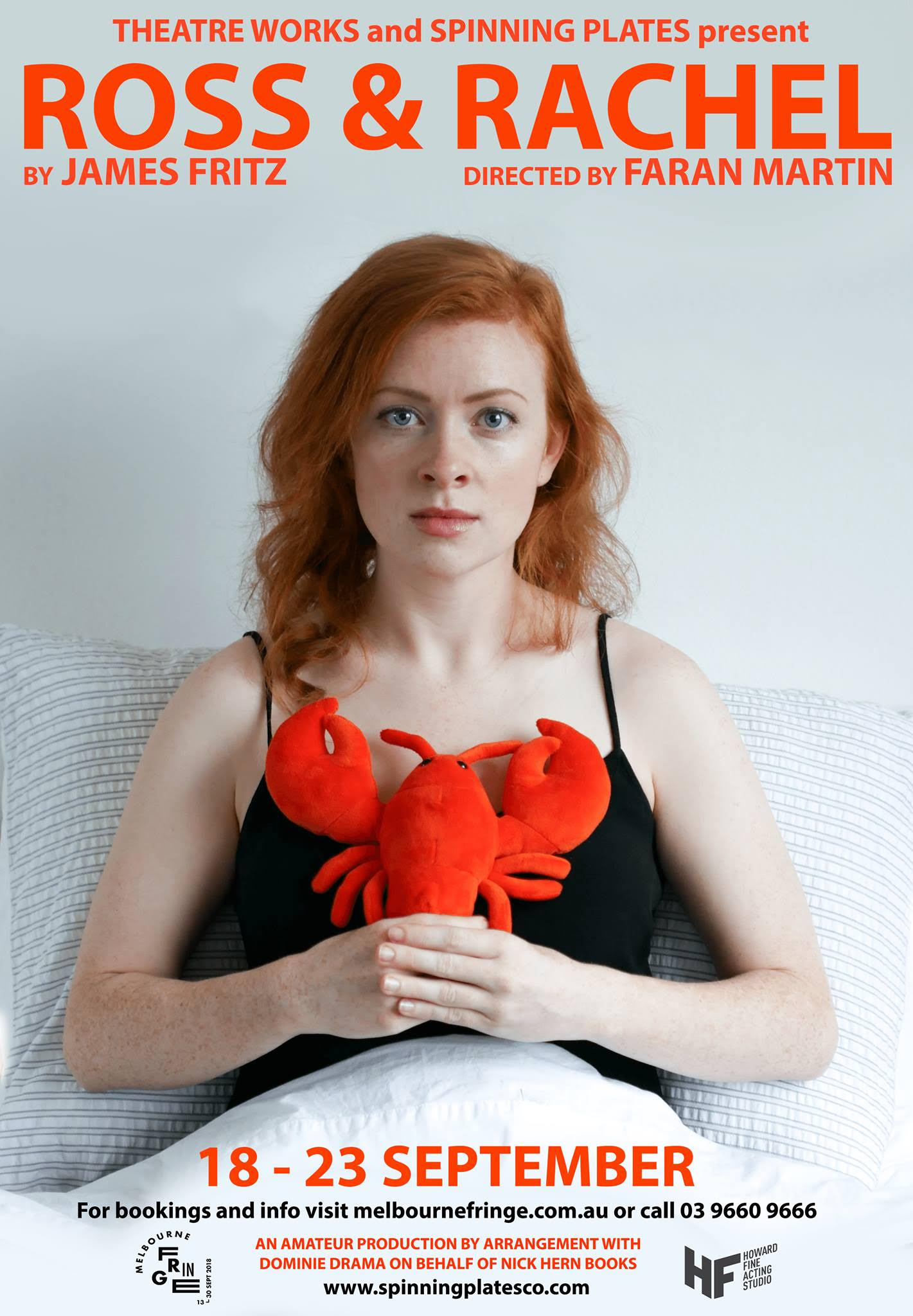 'Ross & Rachel' by James Fritz (Melbourne Fringe) [Melbourne]