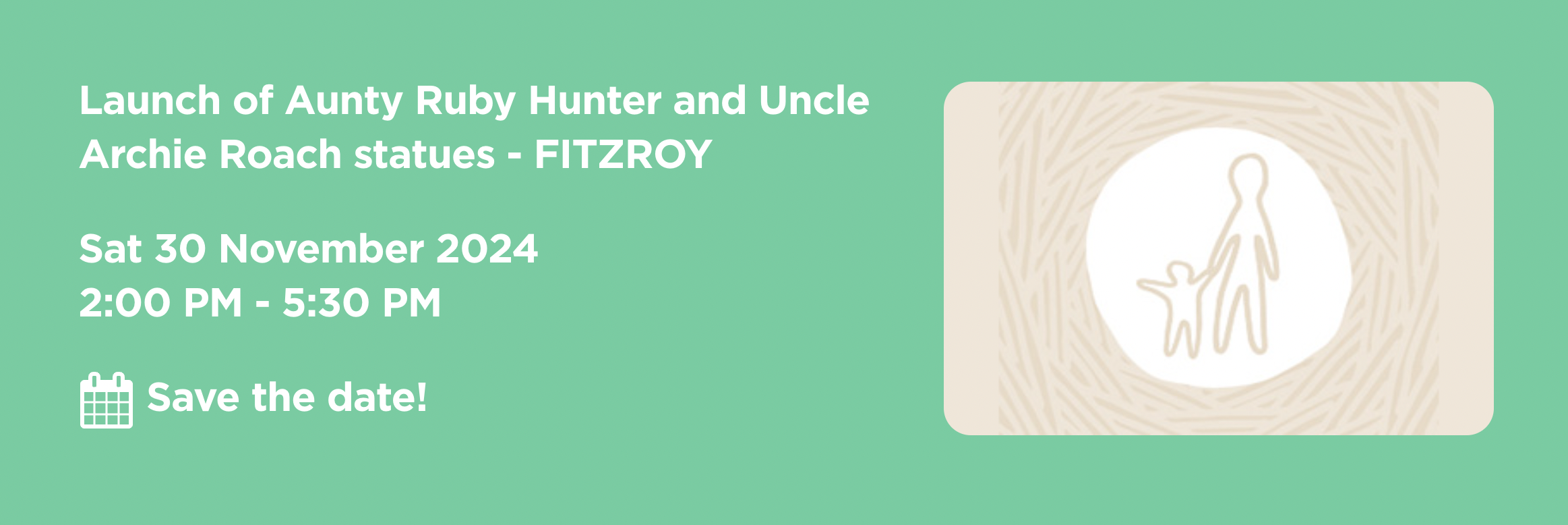 Launch of Aunty Ruby Hunter and Uncle Archie Roach statues [Fitzroy, VIC]